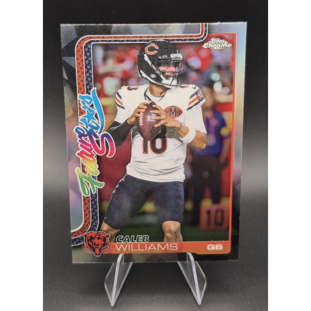 2025 Topps Chrome Caleb Williams #FS-1 Future Stars Refractor Chicago Bears